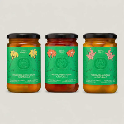 Spalvotų pomidorų trio