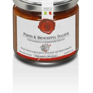 Pesto su džiovintais pomidorais ir bazilikais